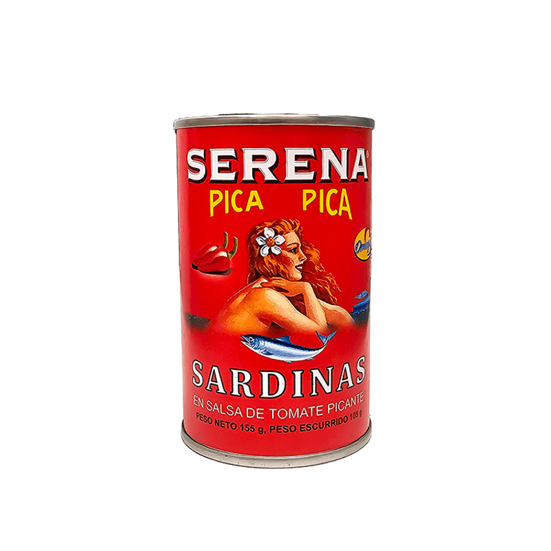 SARDINAS EN SALSA DE TOMATE PICA PICA 155g SERENA 🌶️