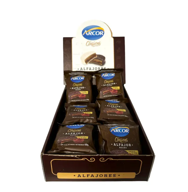 Hovedbilde ALFAJOR CHOCOLATE NEGRO DISPLAY 18stk ARCOR
