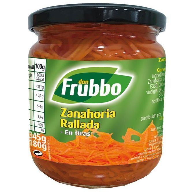 Hovedbilde ZANAHORIA RALLADA EN TIRAS DON FRUBBO 345g 