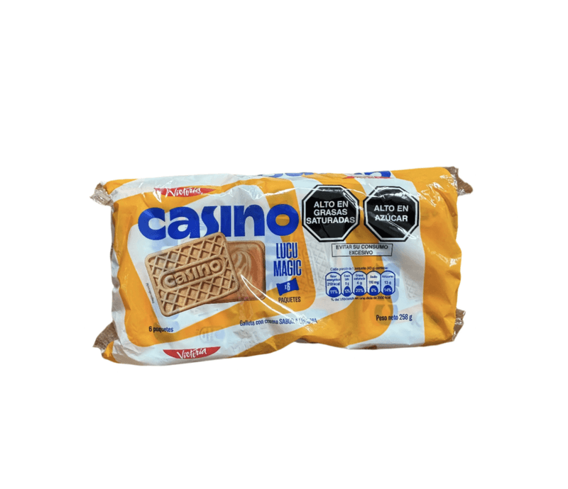 GALLETAS / KJEKS CASINO LUCUMA DISPLAY 258g 6x4 stk 
