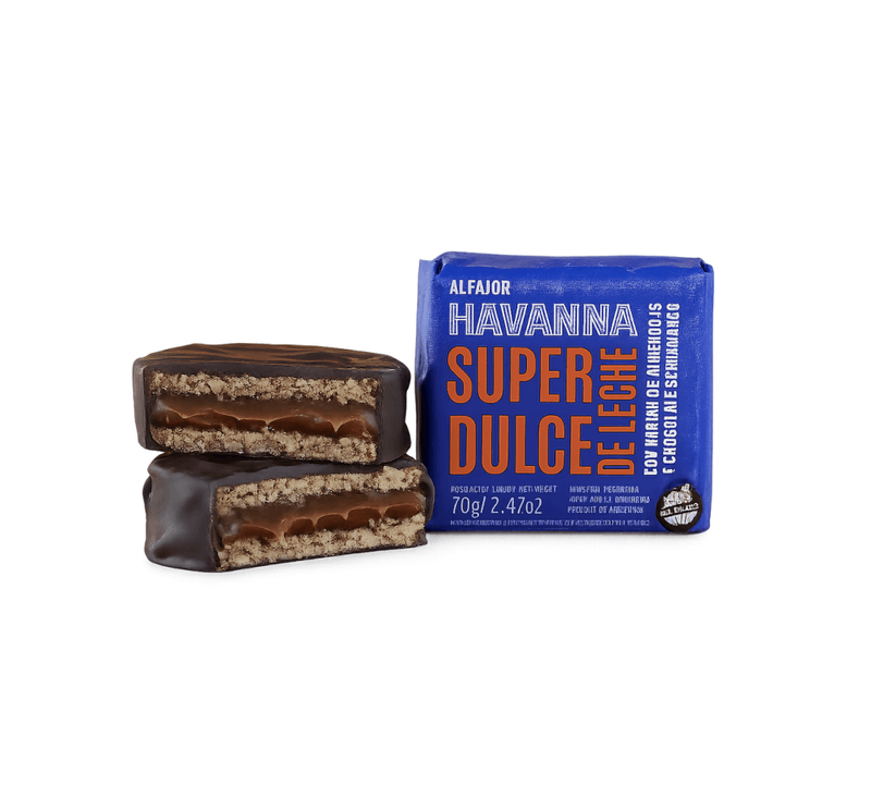 ALFAJOR HAVANNA SUPER DULCE DE LECHE DISPLAY 4stk 280g